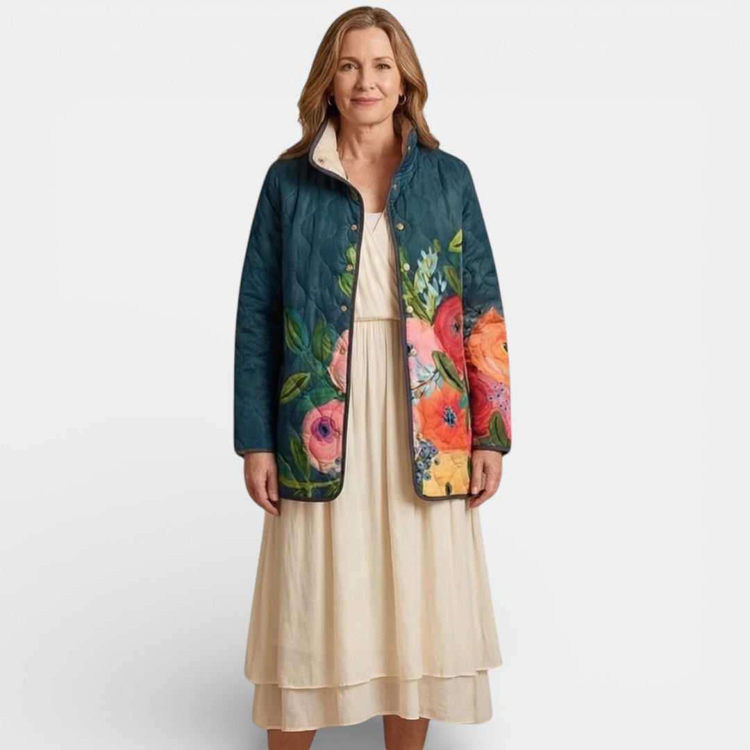 AMAYA - VINTAGE FLORAL QUILT SPRING JACKET