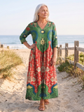 JUDITH™  - VINTAGE FLORAL MAXI DRESS