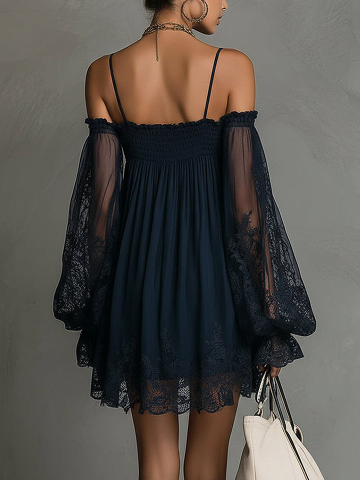 MARJORIE™ - ELEGANT CHIFFON MINI DRESS