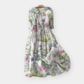 EMILIA™ - LIGHT FLORAL MIDI DRESS