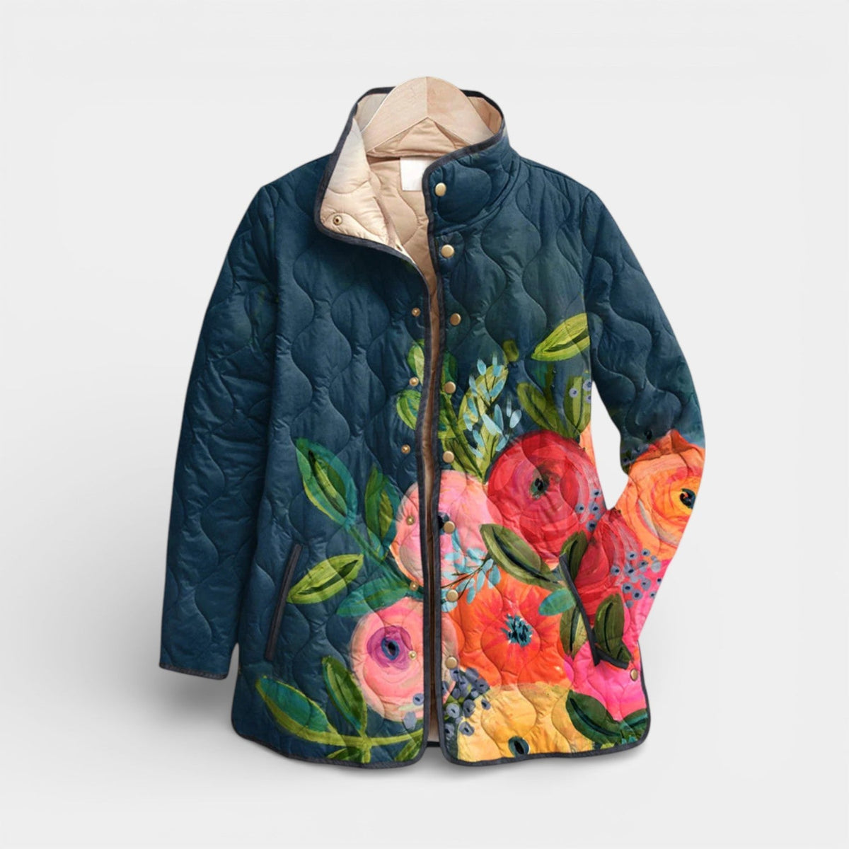 AMAYA - VINTAGE FLORAL QUILT SPRING JACKET