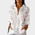 EVIE™ - BREATHABLE FLORAL AUTUMN BLOUSE