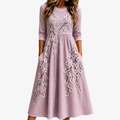 GEORGIA™ - ELEGANT FLORAL MIDI DRESS
