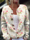 KERENSA™ - VINTAGE FLORAL KNIT CARDIGAN