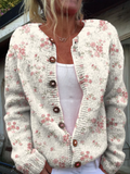 EVANTHEA™ - VINTAGE FLORAL KNIT CARDIGAN