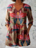 LISA™ - ELEGANT ABSTRACT COMFORT BLOUSE