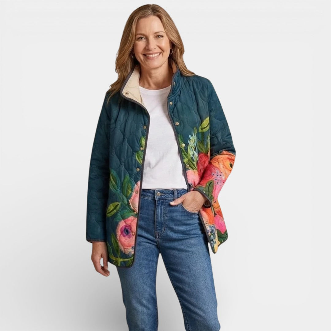 AMAYA - VINTAGE FLORAL QUILT SPRING JACKET