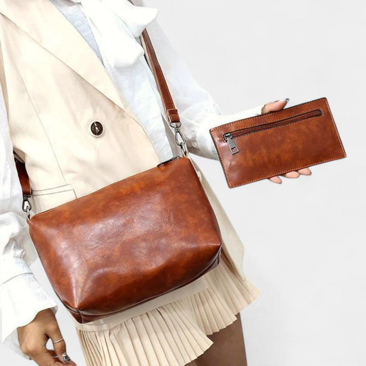 DANIELLA 4-PIECE LEATHER BAG SET