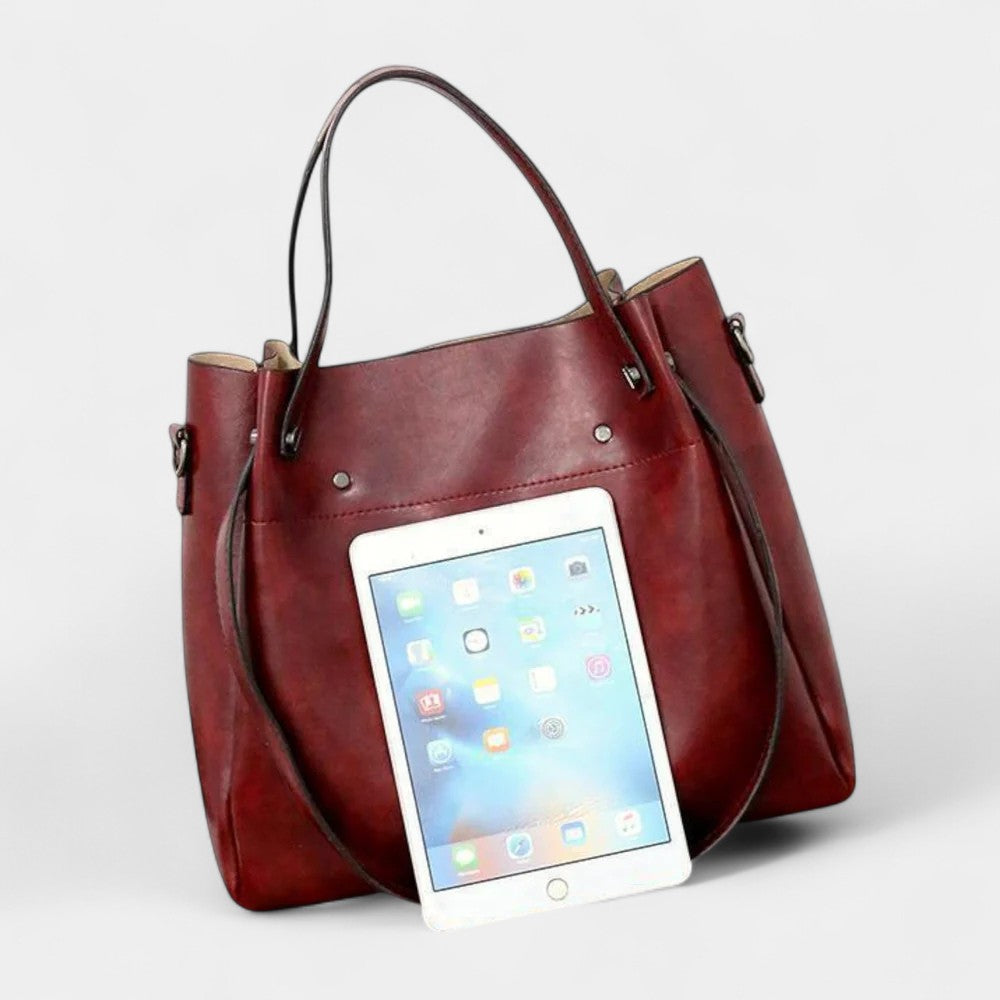 DANIELLA 4-PIECE LEATHER BAG SET