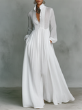 GLORIA™ - LINEN PATCHWORK MAXI DRESS
