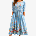RUBY™ - ELEGANT PLEATED MIDI DRESS