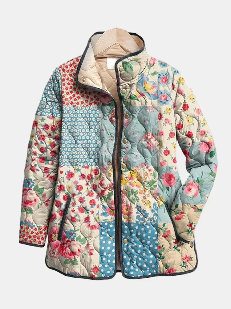ZARAE™ - ELEGANT FLORAL QUILTED JACKET