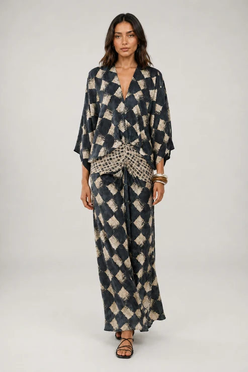MAELIA™ - ELEGANT MOSAIC MAXI DRESS