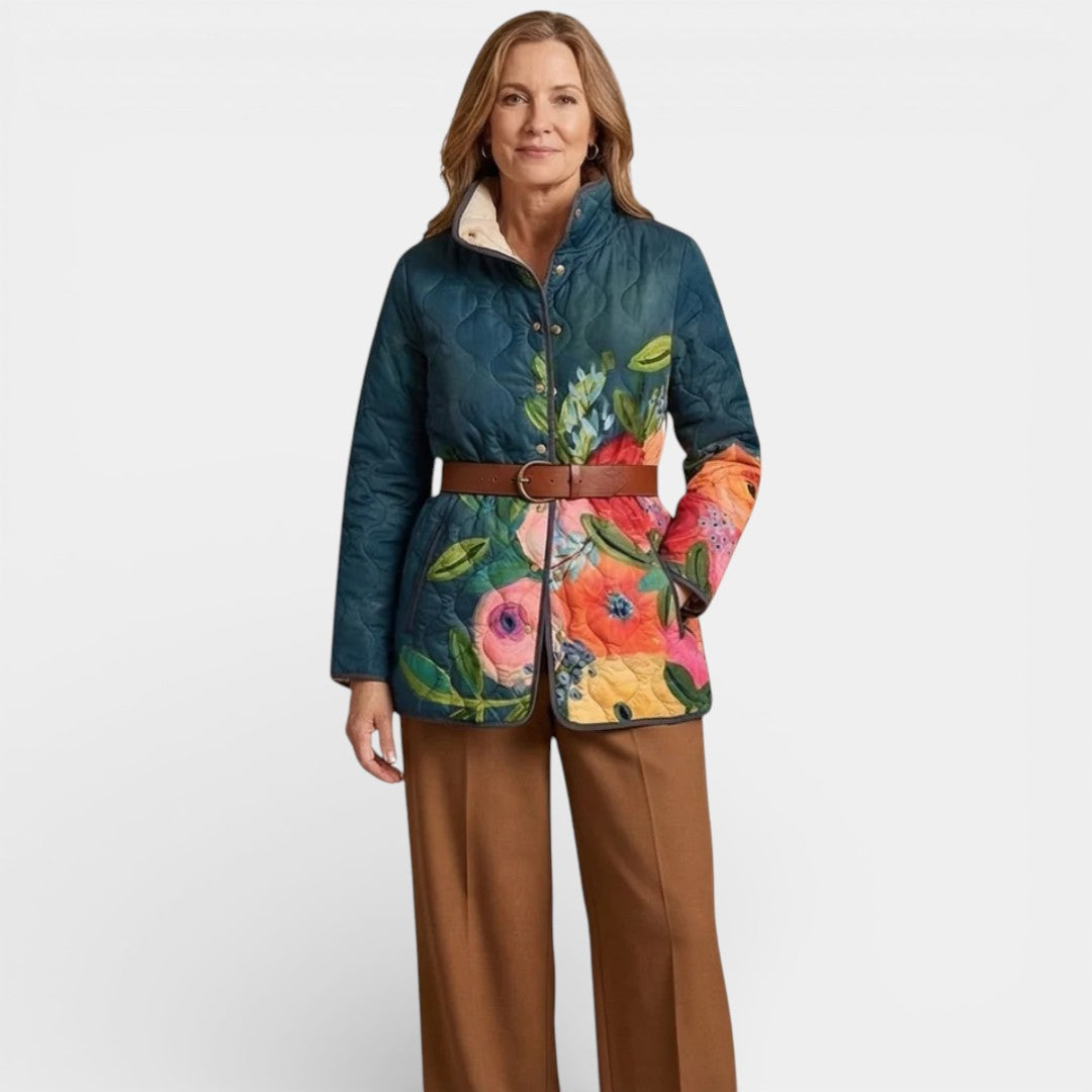 AMAYA - VINTAGE FLORAL QUILT SPRING JACKET