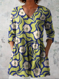 ANDREA™ - ELEGANT FLORAL COMFORT BLOUSE