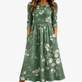 CLARA™ - ELEGANT FLORAL MIDI DRESS