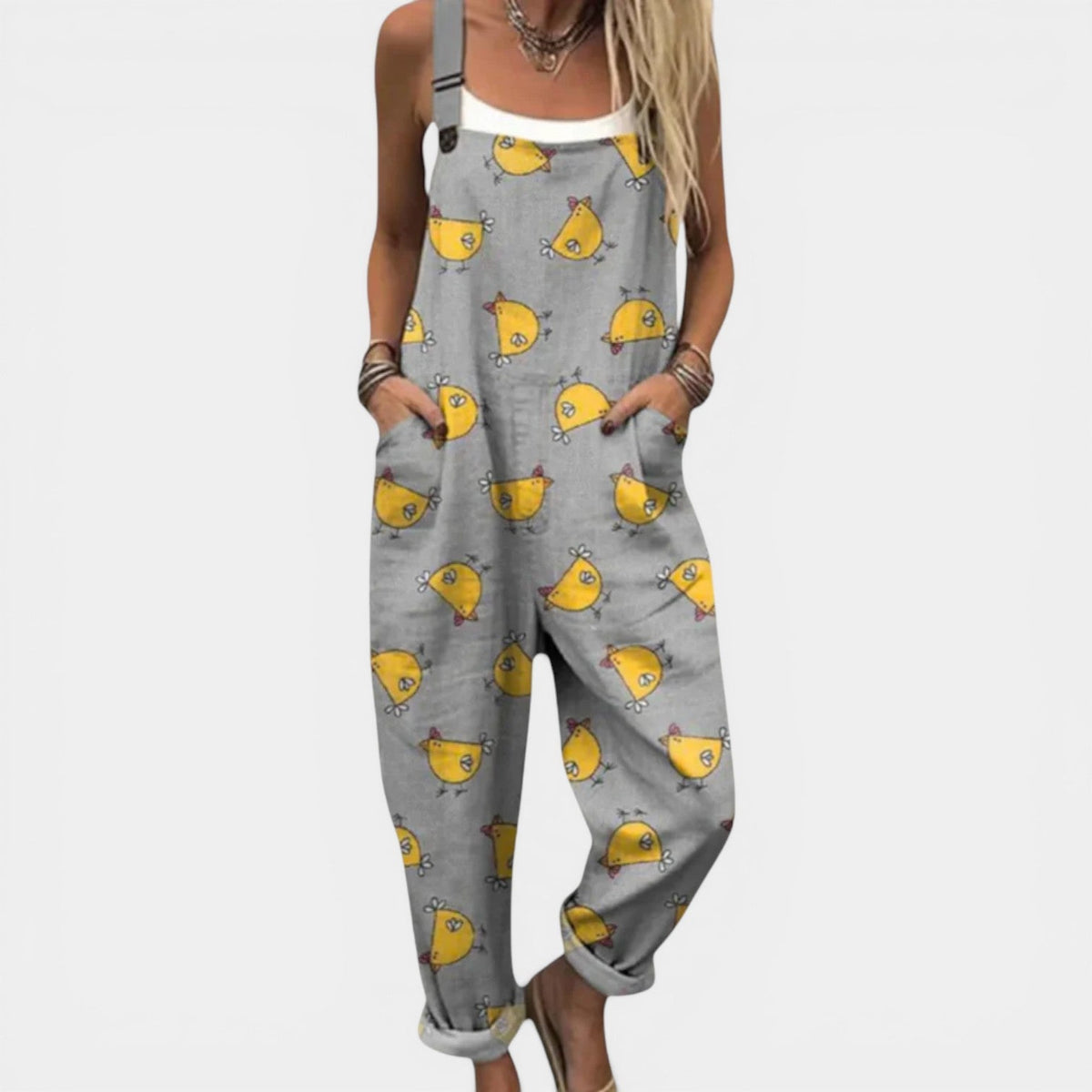 ARTEMIS™ - CASUAL RELAXED FIT PRINT OVERALLS