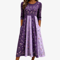 HELEN™ - WILDFLOWER PANEL MIDI DRESS