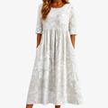 BESSIE™ - ELEGANT MOSAIC MIDI DRESS