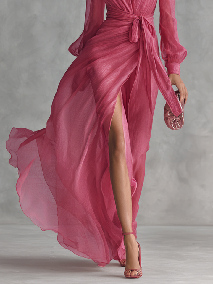 HELEN™ - ETHEREAL CHIFFON EVENING SUNSET DRESS
