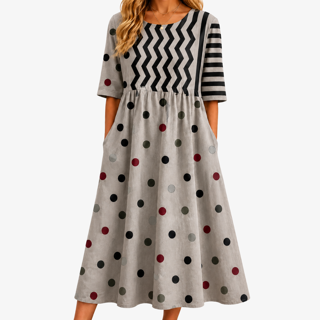 FRANCES™ - ELEGANT MODERN MIDI DRESS