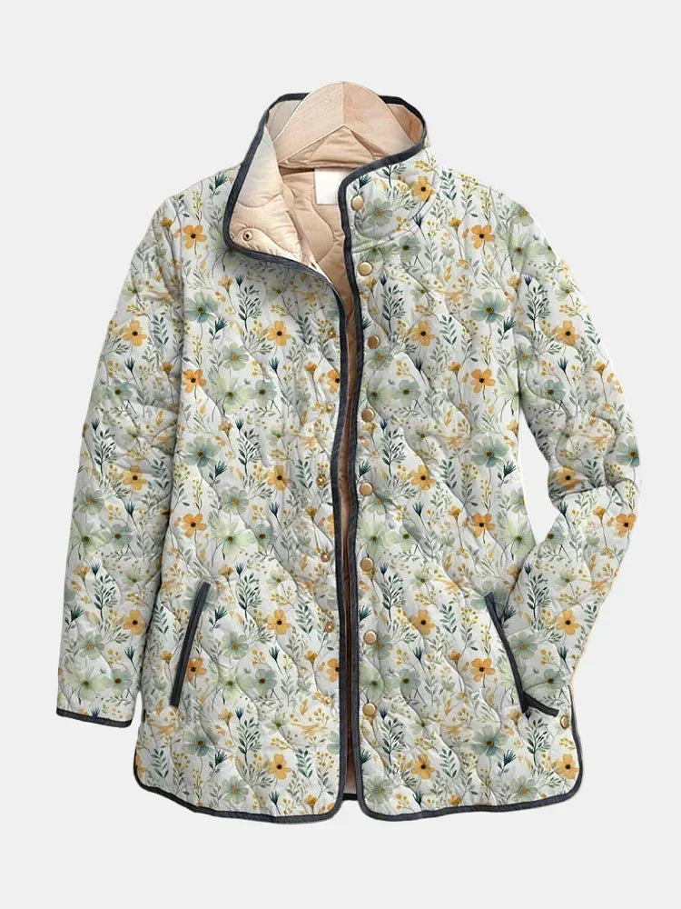 NOLA™ - ELEGANT FLORAL QUILTED JACKET