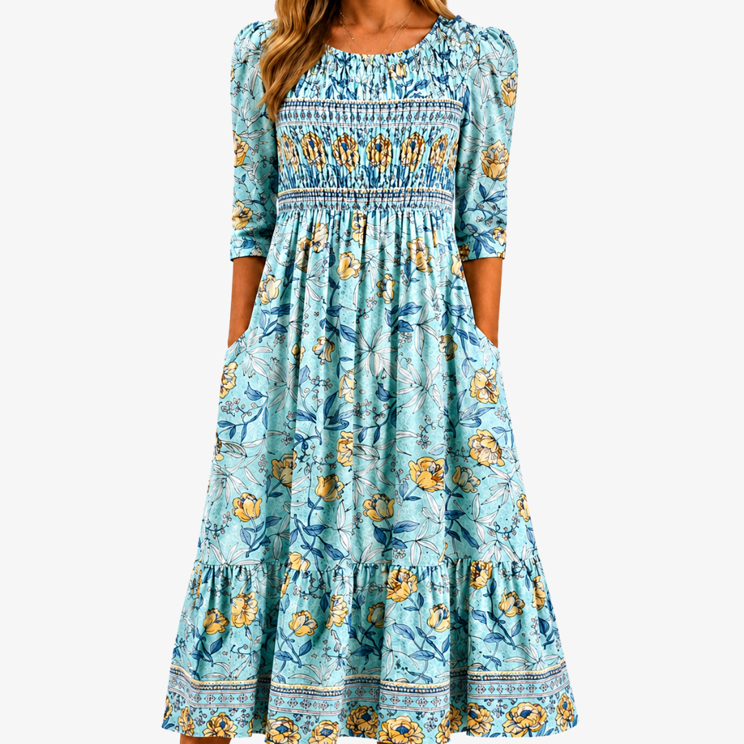 EVELYN™ - ELEGANT SUMMER MIDI DRESS