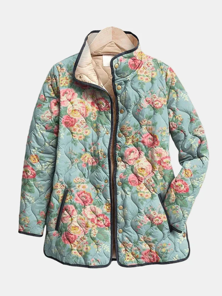 ELARA™ - ELEGANT FLORAL QUILTED JACKET
