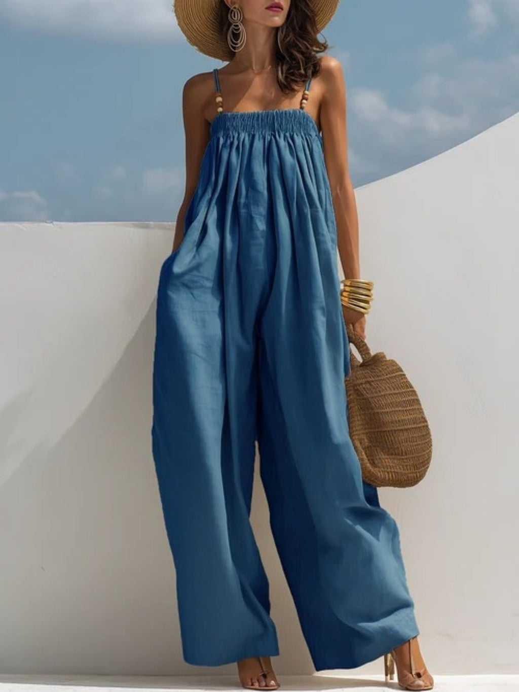 MADISON™ - WIDE LEG DENIM JUMPSUIT