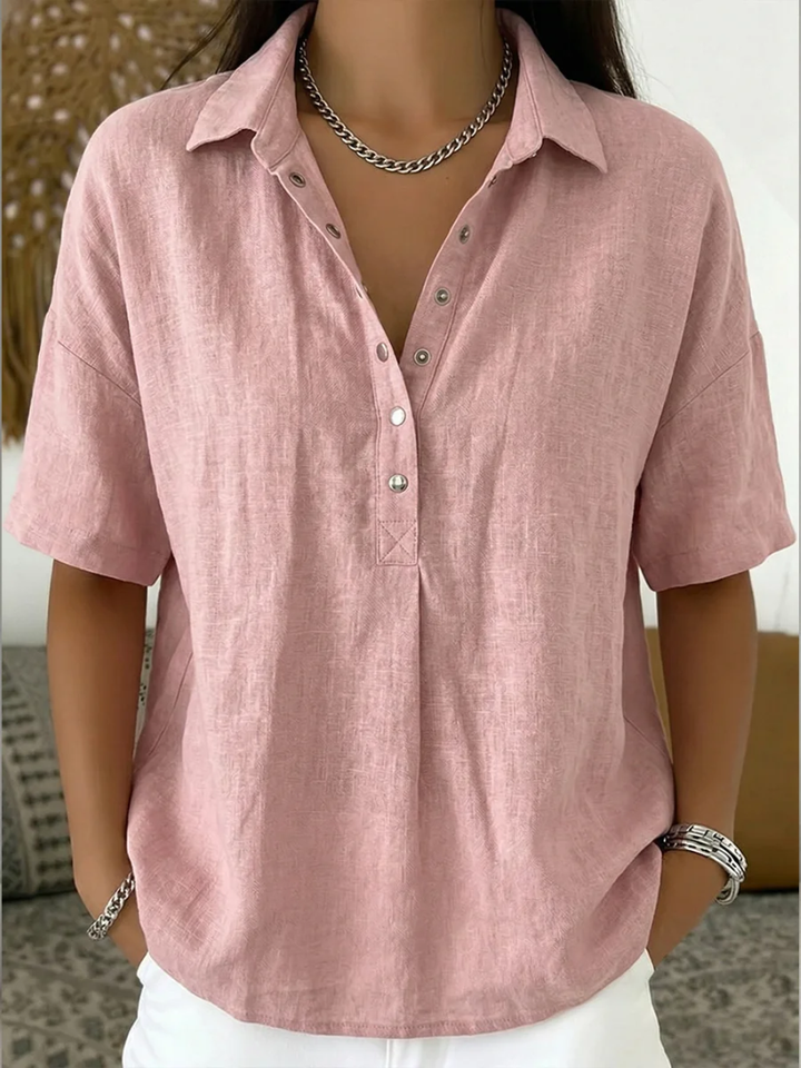 TESSA™ - ELEGANT LINEN SUMMER BLOUSE