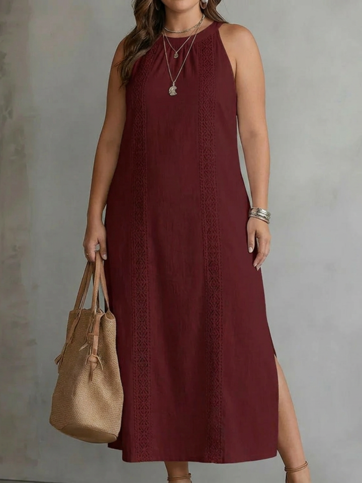 JIMENA™ - ELEGANT EMBROIDERED SUMMER MIDI DRESS