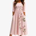 VERA™ - ELEGANT FLORAL MIDI DRESS