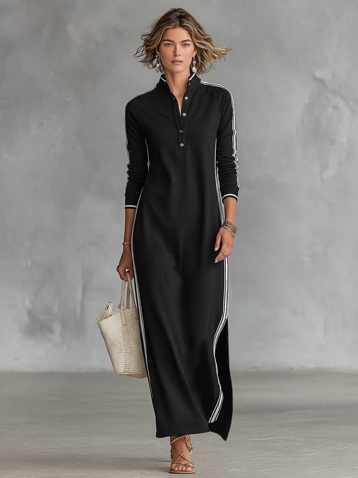 BARBARA™ - LINEN BUTTONED SUMMER MAXI DRESS