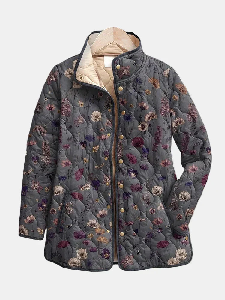 NIVA™ - VINTAGE FLORAL QUILTED JACKET