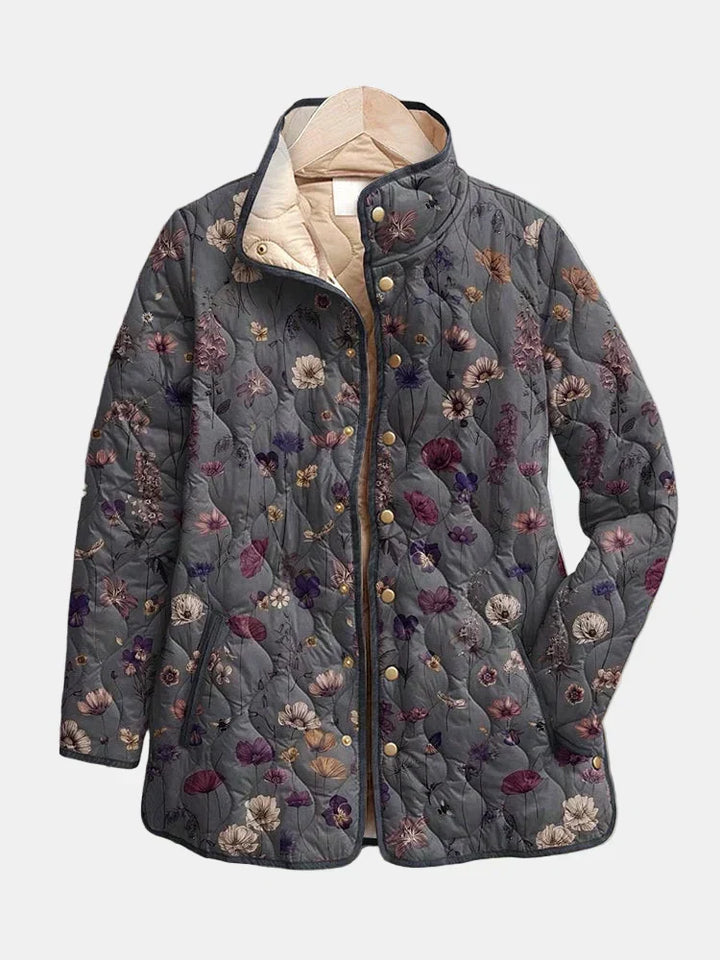 NIVA™ - VINTAGE FLORAL QUILTED JACKET