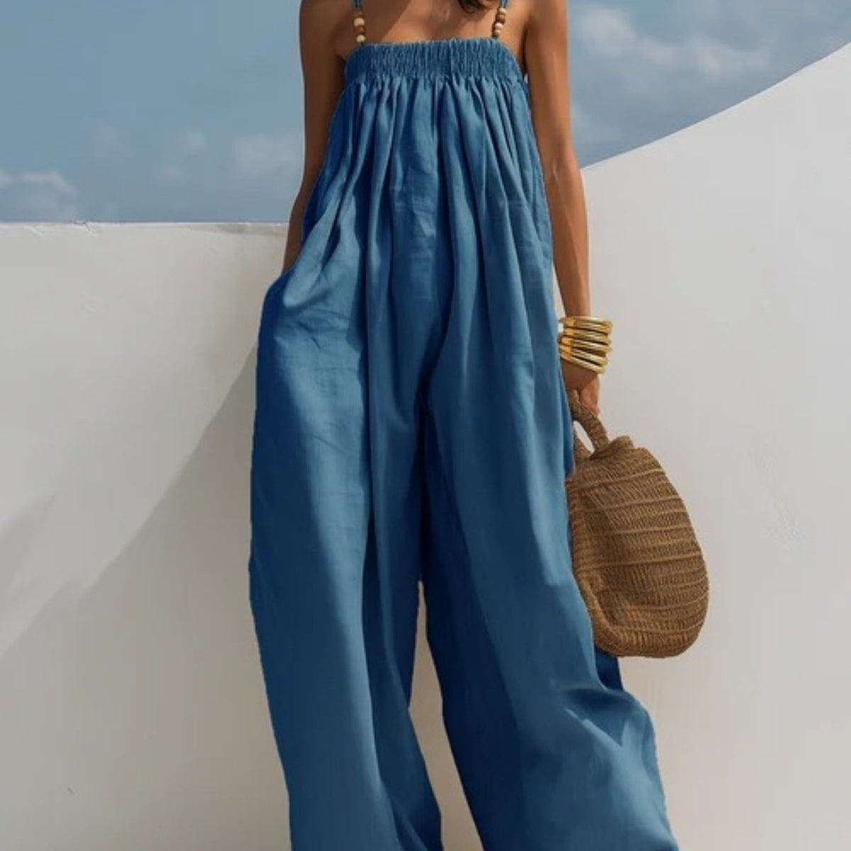 MADISON™ - WIDE LEG DENIM JUMPSUIT