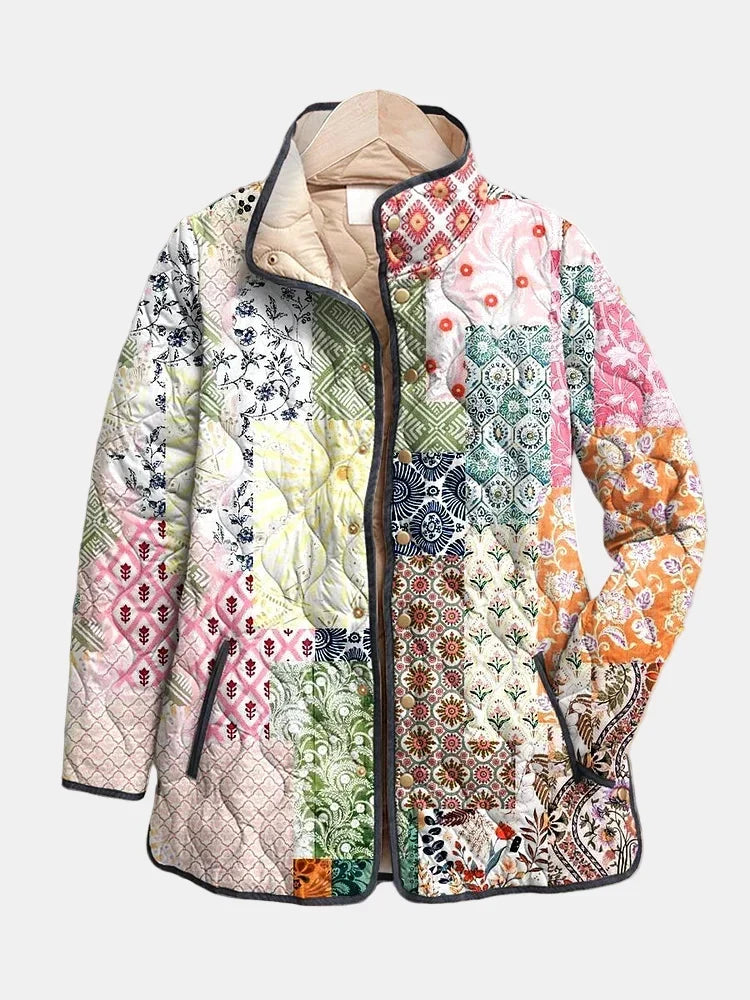 SURI™ - ELEGANT QUILTED FLORAL JACKET