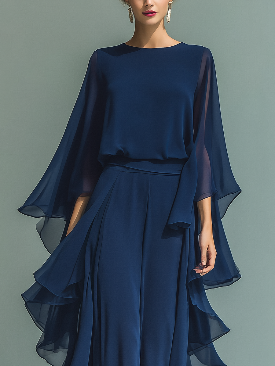 VIRGINIA™ - ELEGANT BREATHABLE MAXI SKIRT SET