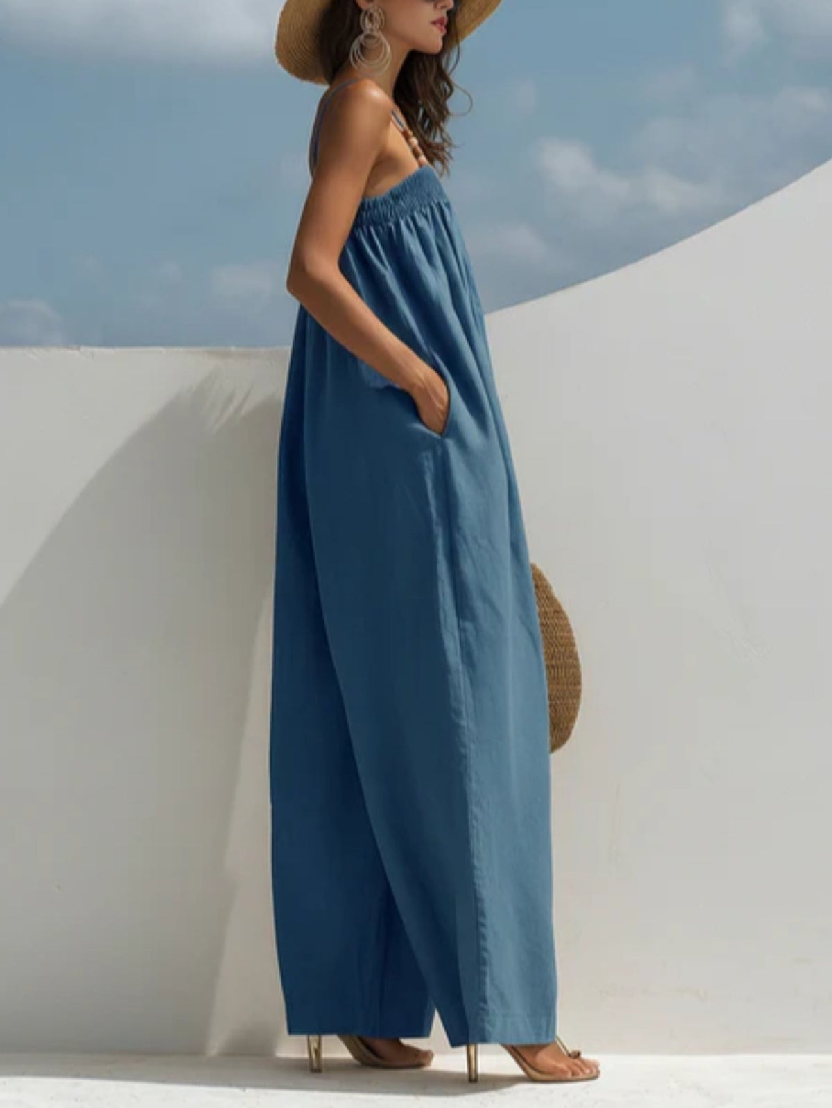 MADISON™ - WIDE LEG DENIM JUMPSUIT