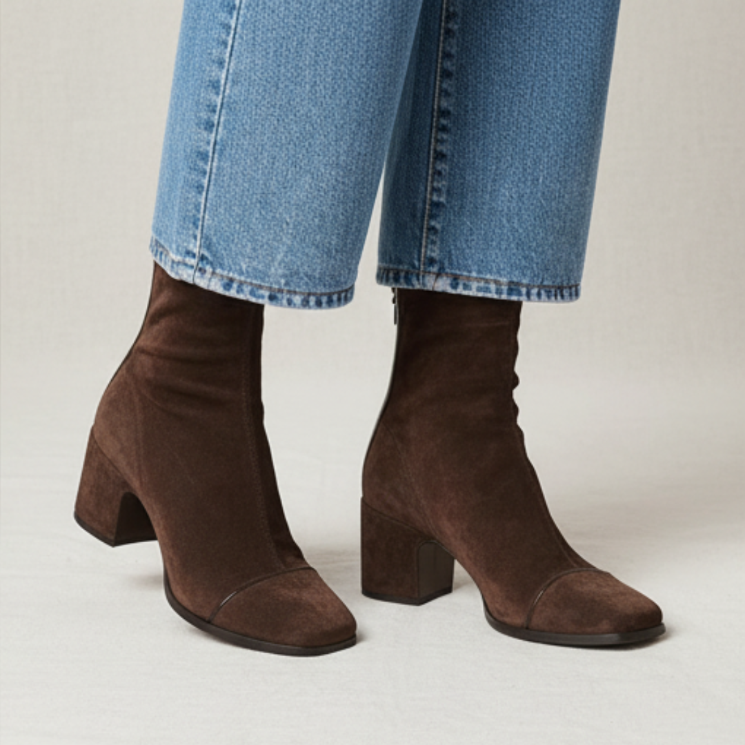 VICTORIA™ - SQUARE-TOE ORTHOPEDIC HEEL BOOTS