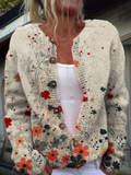 SABRINA™ - VINTAGE FLORAL KNIT CARDIGAN