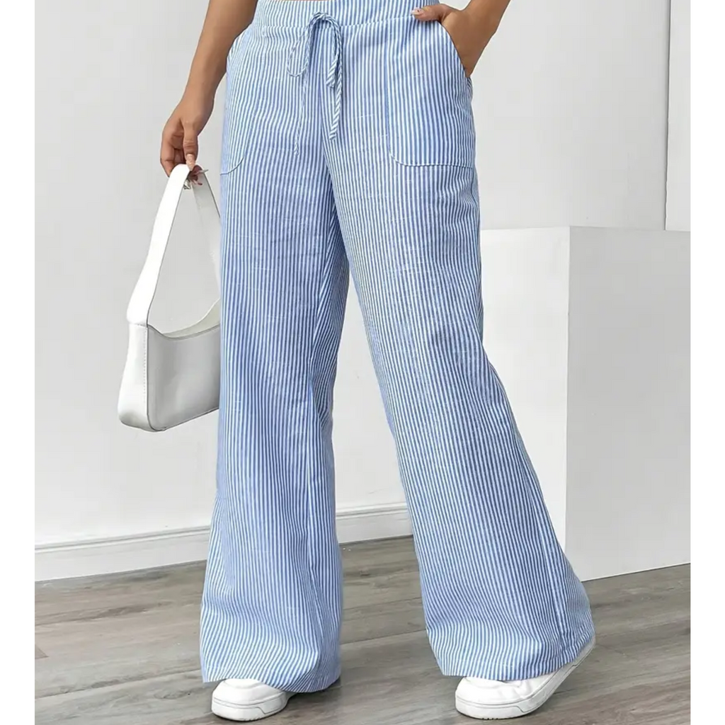 AMBER™ - ELEGANT DRAWSTRING WIDE-LEG PANTS