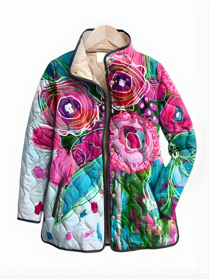 ISABELLA™ - ELEGANT FLORAL QUILTED JACKET
