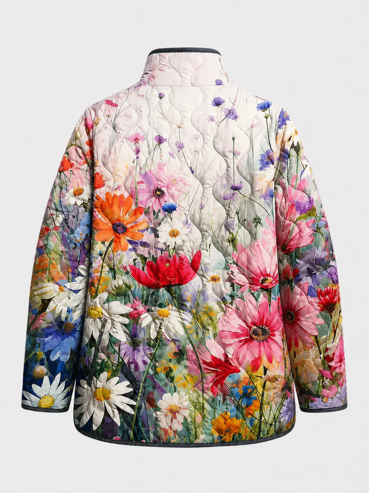 KAIA™ - ELEGANT FLORAL QUILTED JACKET