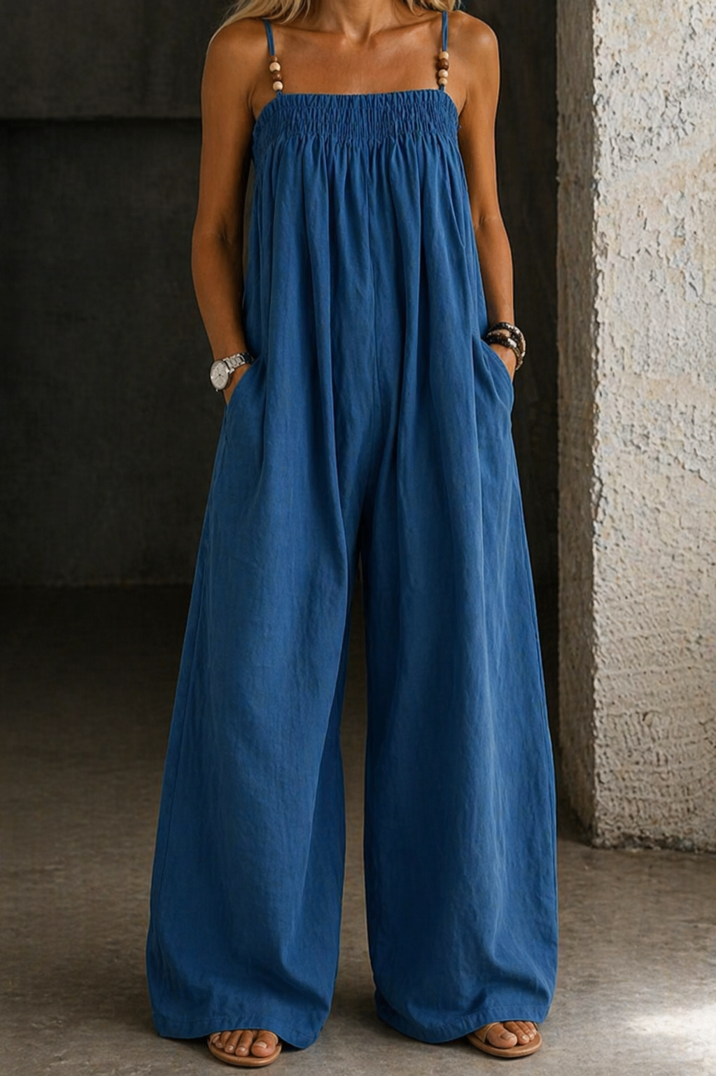 MADISON™ - WIDE LEG DENIM JUMPSUIT