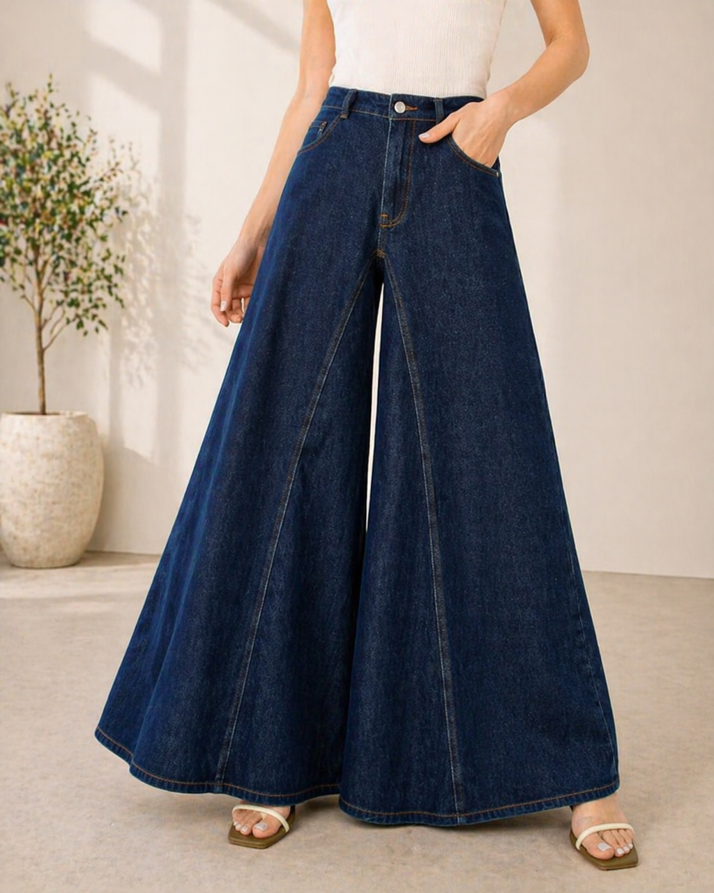 IVY™ - HIGH WAISTED WIDE LEG JEANS