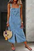 SUSAN™ - CASUAL STRAPPED DENIM DRESS