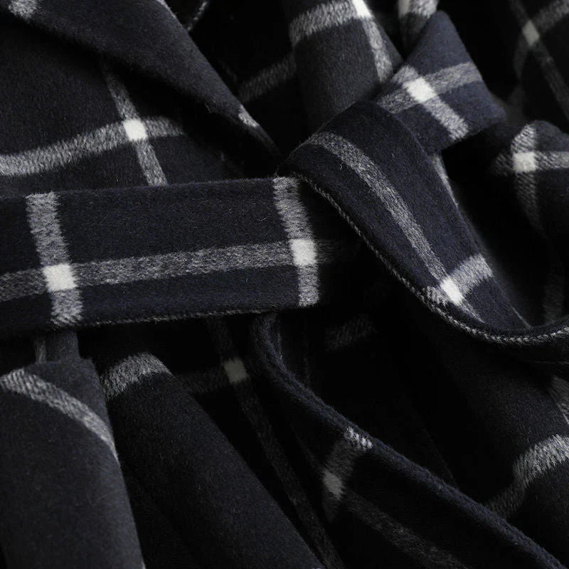 ADRIANA™ - CLASSIC PLAID WINTER TRENCH COAT