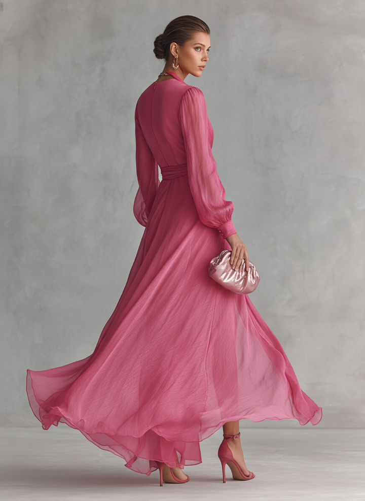 HELEN™ - ETHEREAL CHIFFON EVENING SUNSET DRESS