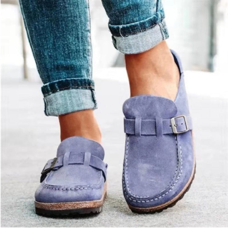 VALENCIA™ – SUEDE BUCKLE COMFORT CLOGS